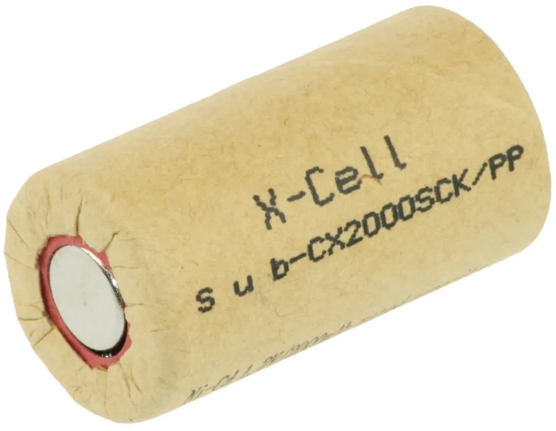 Hückmann Akku Ni-Cd 1,2V Sub-C X2000SCK/PP