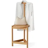 Tchibo - Stummer Diener mit Hocker aus Massivholz - 38,7x33,9x97,5cm - naturfarben - Holz