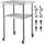 Vevor Kommerzieller Edelstahltisch 61 x 61 x 91,4 cm, Rollbarer Zweilagiger Arbeitstisch Zerlegetisch Gastro 181,4 kg + 91 kg Tragfähigkeit, Gewerbe Küchentisch, Zubereitungstisch Küchenmöbel