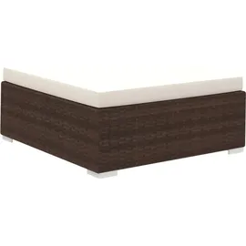 vidaXL Polyrattan Lounge-Set mit Auflagen 12-tlg. braun 41262