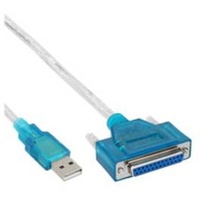 InLine USB zu 25pol parallel, Drucker-Adapterkabel 1,8m