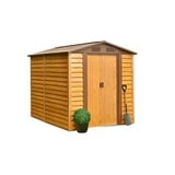 Grindi - Gartenhaus aus Metall, Wetterfest für Rad- & Gartengeräte, Geräteschuppen Mülltonnenbox Fahrradgarage Gartenhaus Gartenschrank - 4,6 m2, 195x236x209 - Arbor II