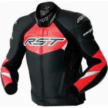 RST Tractech Evo D3O Perforierte Lederjacke Neon Red/Schwarz/Weiß L