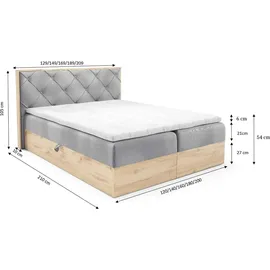 Fun Möbel Helios Premium 180 x 200 cm Beige