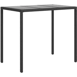 vidaXL Polyrattan Lounge Set 6-tlg. schwarz/weiß inkl. Kissen 319508