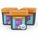 Steinbach Poolpflege Quattrotabs 200g langsamlöslich - XXL Vorratspackung - 15 kg - 4-in-1 Chlortabletten mit Flockungsmittel - pH-Stabilisator