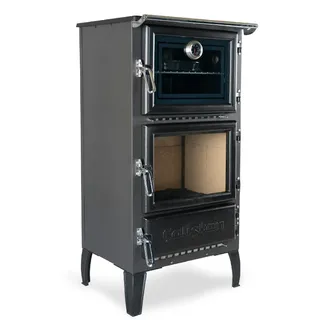 caliskan Kaminofen Holzherd Modell 306 mit Backfach+Herdplatte