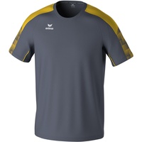 Erima EVO Star leichtes T-Shirt (1082405), Slate Grey/gelb, M