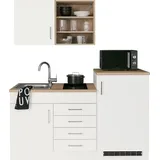 kochstation KS-Mali Glaskeramik-Kochfeld links weiß