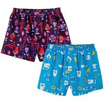 Lousy Livin Berry Lunch Boxershorts blau M 2er Pack