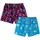 Lousy Livin Berry Lunch Boxershorts blau M 2er Pack