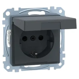 Merten Schuko-Steckdose IP44 Anthrazit 1 St.