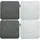 Dune Design Sitzkissen 35 x 35 x 8 cm grau 4-tlg.