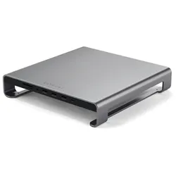 Satechi Aluminum Monitor Stand Hub for iMac space gray