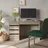 Vicco Schreibtisch Sherry, Greige Hochglanz, 55 x 120 cm mit Schubladen, Model 57919 - Grau