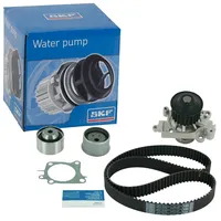 SKF VKMC 95624 Spannrollensatz inkl. Wasserpumpe + Zahnriemensatz für Volvo V40 Mitsubishi Carisma S40 I Space Star Pajero Pinin