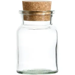 6er Set Gewürzgläser 150ml + Korken, Aufbewahrung von Tee, Kräutern & Gewürzen