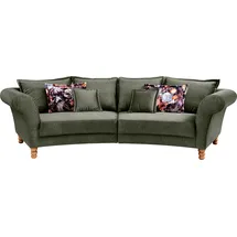 Home Affaire Big-Sofa »Tassilo geschwungene Formensprache, bequem, Mega Sofa, Breite 350cm«, grün