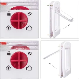 Relaxdays Haustierklappe 4 Wege