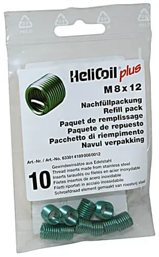 HELICOIL Nachfüllpackung plus Gewindeeinsätze M 8