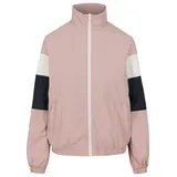 URBAN CLASSICS 3-tone Crinkle Parka Pink Dark / Navy / White XS