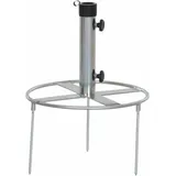 Siena Garden Schirmständer Metall Ø 40 cm Silber