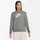 Nike Sportswear Gym Vintage Hoodie Damen dk grey heather/white M