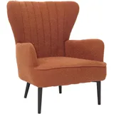 MCW Lounge-Sessel MCW-K37 Bouclé 600 g/m2 70 x 80 x 80 cm Terrakotta