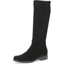 CAPRICE Damen Hohe Stiefel ohne Absatz Kniehoch Vegan, Schwarz | Gr. 38,5