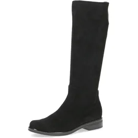 CAPRICE Damen Hohe Stiefel ohne Absatz Kniehoch Vegan, Schwarz | Gr. 38,5