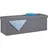 Relaxdays Sitzbank, mit Stauraum, faltbar, gepolstert, mit Trennwand, 130 l, Flur, Schlafzimmer, Truhenbank, dunkelgrau