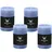 Wiedemann Kerzen Rustik-Kerze 100 x 68 mm 4 Stück blau/grau