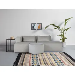Ecksofa LEONIQUE "Alexane L-Form", beige, B:219cm H:70cm T:150,5cm, Sofas, zusammengesetzt aus Modulen, in vielen Bezugsqualitäten und Farben.
