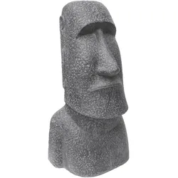 Gartenfigur | Grau | 78cm | Moai | Skulptur | Rapa Nui | Osterinsel