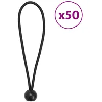 VidaXL Spanngummis mit Kugeln 50 Stk. 21 x 0,5
