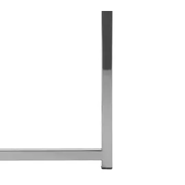 Beliani Couchtisch QUINCY Sicherheitsglas Marmor Optik / Silber