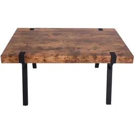 Mendler HWC-L54 150 x 75 x 90 cm dunkle Wildeiche