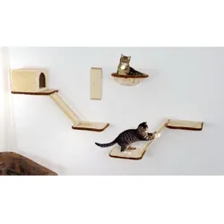 Silvio Design Katzen-Kletterwand 8-teilig beige