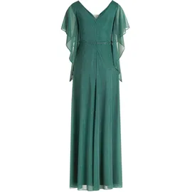 Vera Mont Abendkleid Glitzer-Look Grün/Grau 38