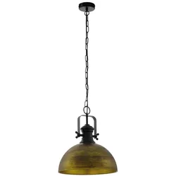Eglo Pendelleuchte Combwich bronze furnier Vintage E27 max. 60W Ø40cm