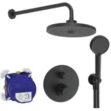 Ideal Standard Ceratherm T100 Armaturen-Set A7671XG Unterputz-Brausethermostat, silk black