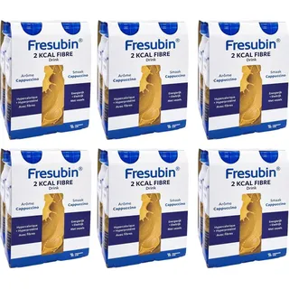 Fresubin 2 kcal Fibre Drink Cappuccino 6x4x200ml Trinkflasche