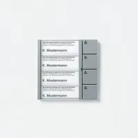 Siedle TM 611-04 SM Tasten-Modul, silber-metallic (200022042-00)