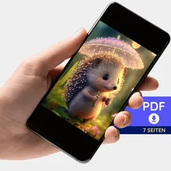 Digitale Bildmappe - Igelchen im Sonnenlicht