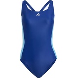 adidas Women's 3-Stripes Colorblock Swimsuit Badeanzug, Dark Blue/Blue Burst, 36