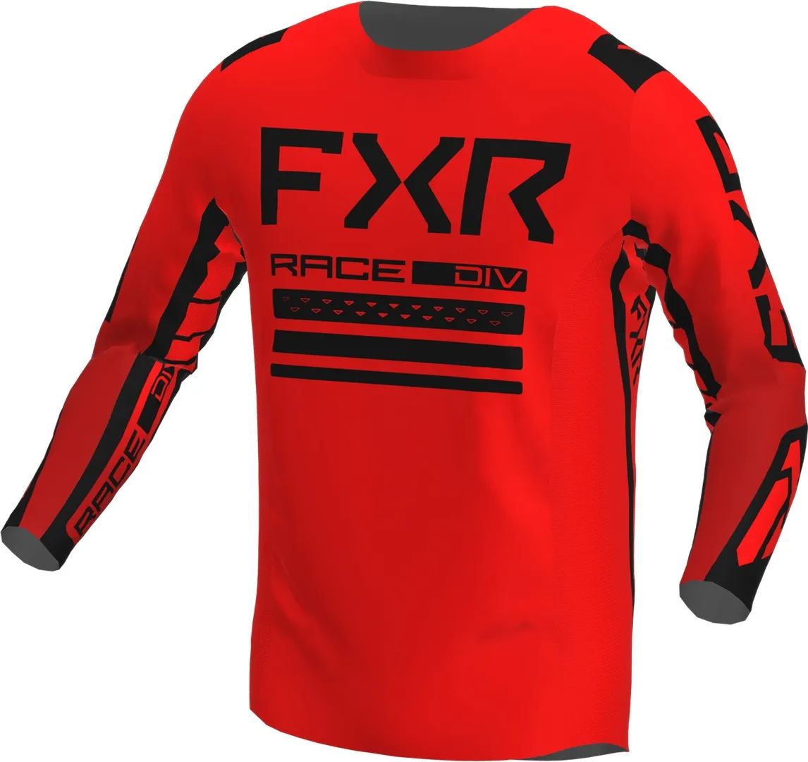 FXR Contender Off-Road Motorcross jersey, zwart-rood, 4XL Voorman