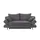 bobb Schlafsofa Henny de Luxe ¦ grau ¦ Maße (cm): B: 206 H: 91 T: 110.0