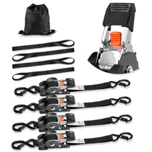 Vevor Spanngurte Automatik 25,4 x 3048 mm 544 kg Bruchlast 4er-Pack