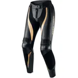 Rebelhorn Rebel Motorradhose Damen | Leder | Knie und Hüft Protektoren | Austauschbare Knieschieber | Perforierte Paneele