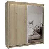 altdecor Schiebetürenschrank Parti 200 x 216 x 61 cm Braun